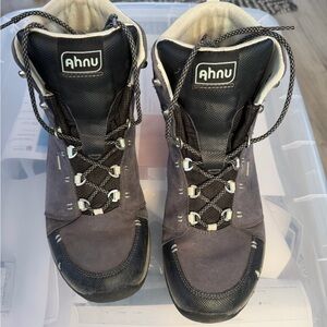 Ahnu Purple Gray and Black Women's Hiking Boots 11